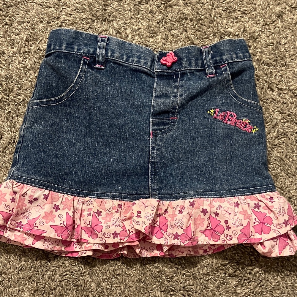 Vintage 2003 Lil’ Bratz Denim Girl’s Skirt size 5